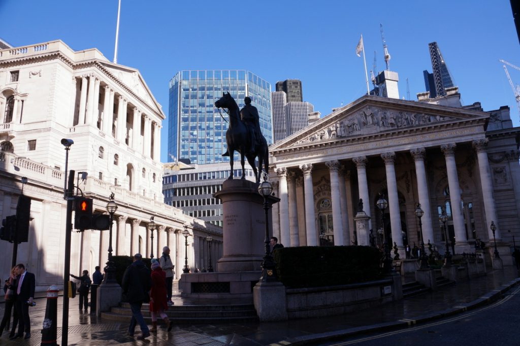 Bank of England and the Royal Exchange
