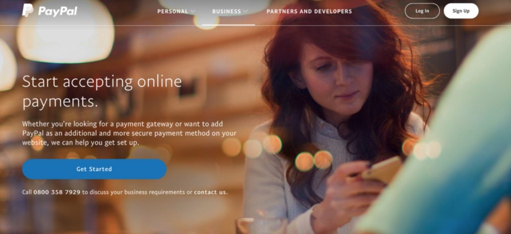 Setting up PayPal to receive online payments