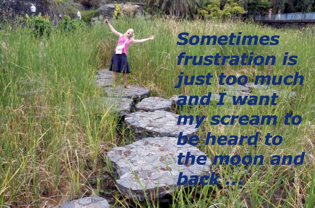 Frustration looks like this...