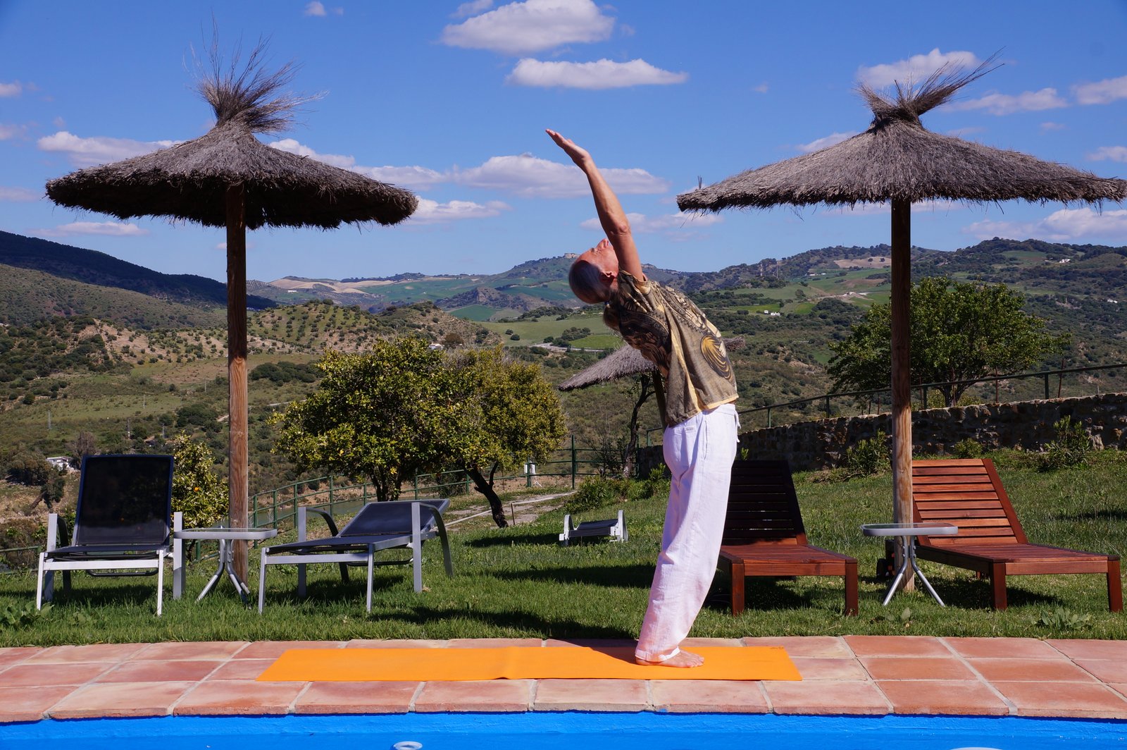 Urdhva Hastasana – Yoga exercise series; nr 8